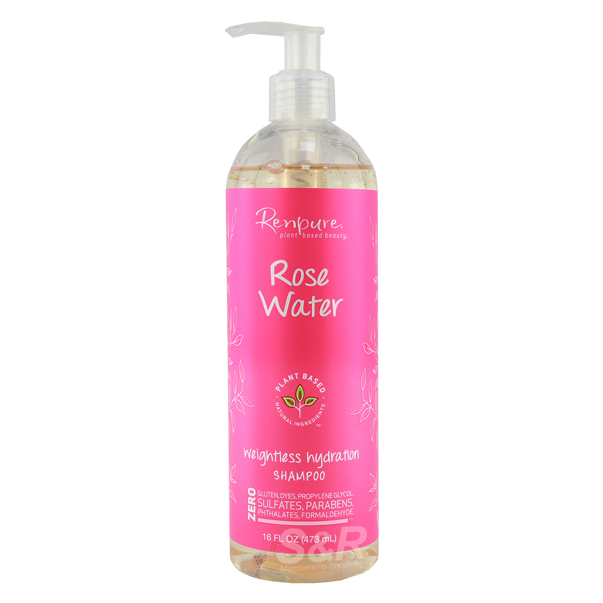Renpure Rose Water Weightless Hydration Shampoo 473mL Renpure Rose Water Weightless Hydration Shampoo 473mL